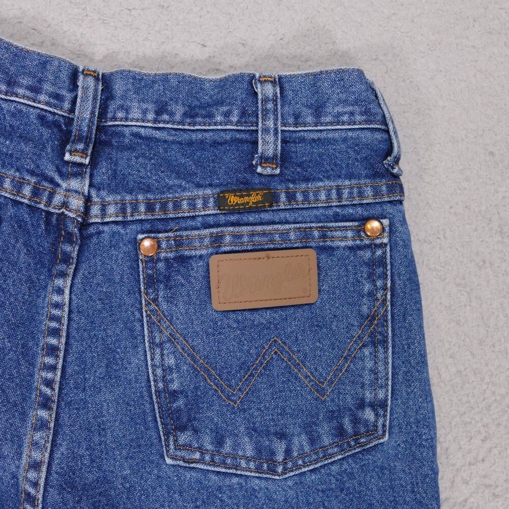 Wrangler 936GBK Cowboy Cut Slim Fit Jeans Men 30x34 Blue Denim Western